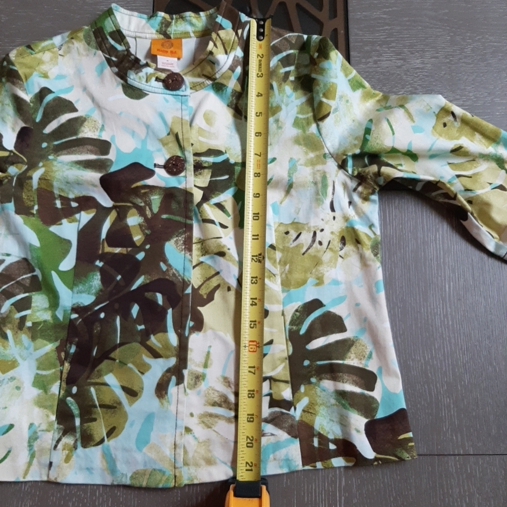 Ruby Rd. Green and Brown Utility Jacket - Picture 6 of 13